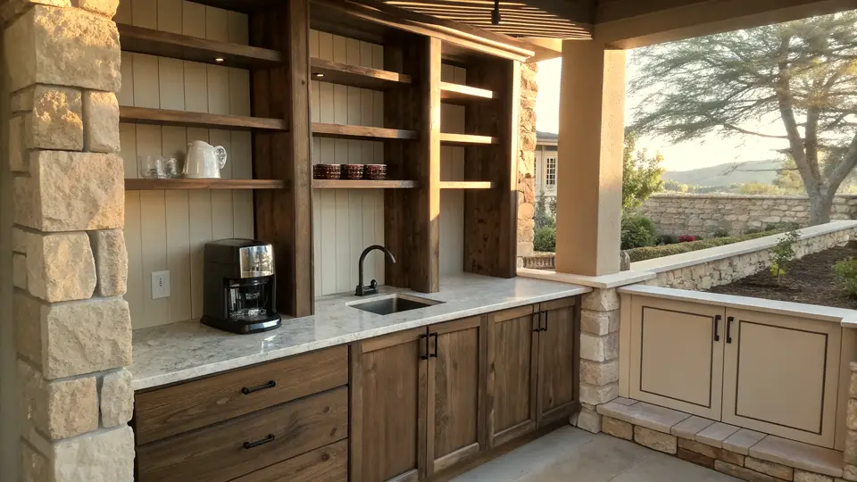 Illustration of a kitchen remodeling project