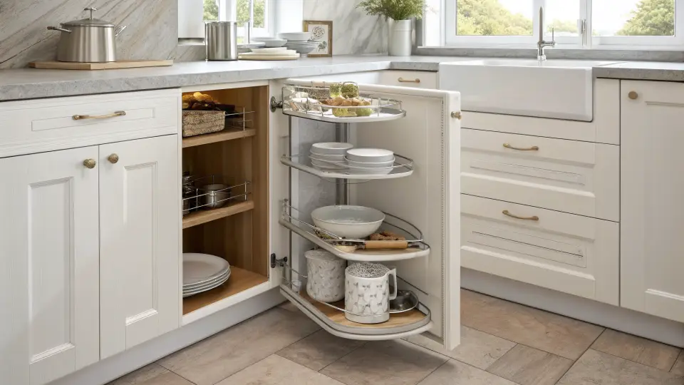 Illustration of a kitchen remodeling project
