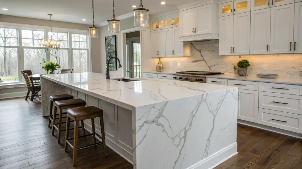 Illustration of a kitchen remodeling project