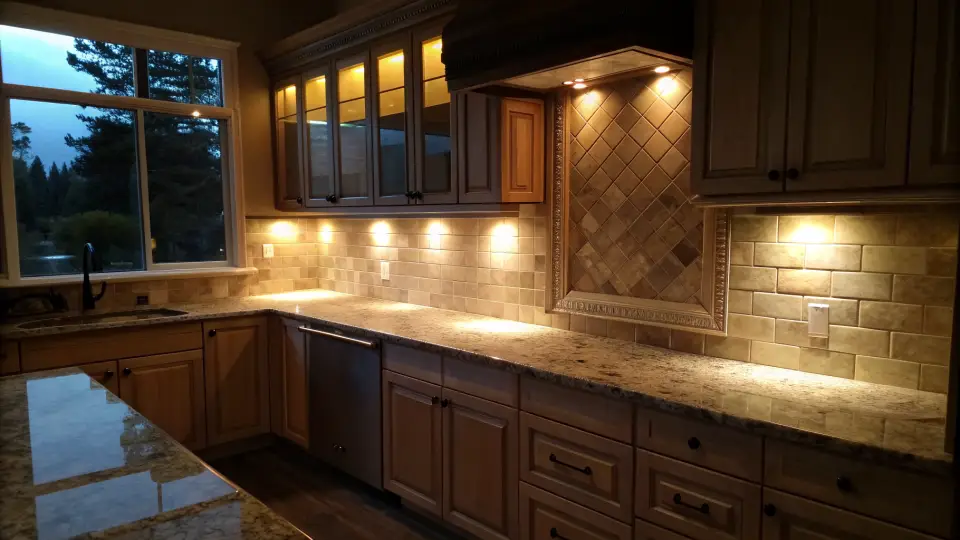 Illustration of a kitchen remodeling project