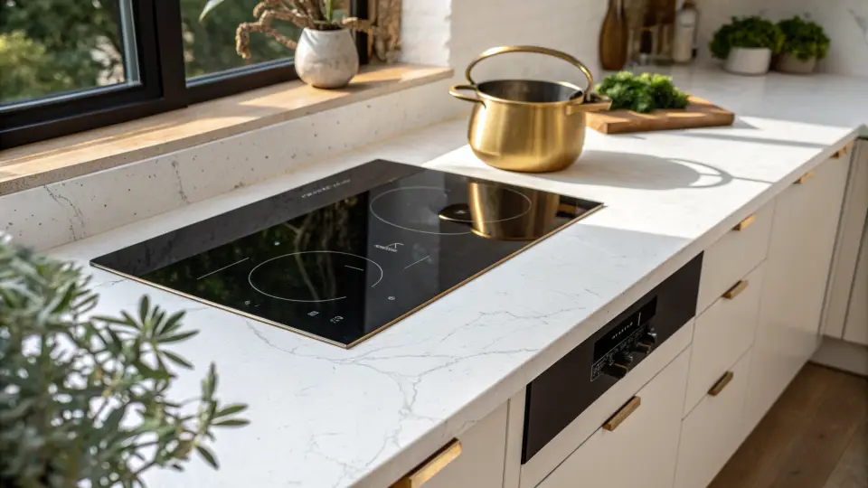Illustration of a kitchen remodeling project