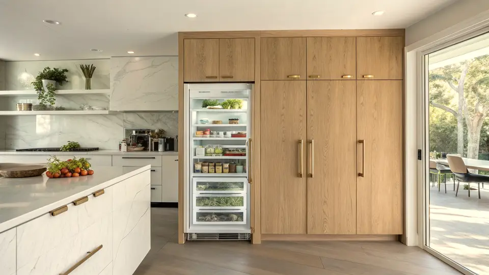 Illustration of a kitchen remodeling project