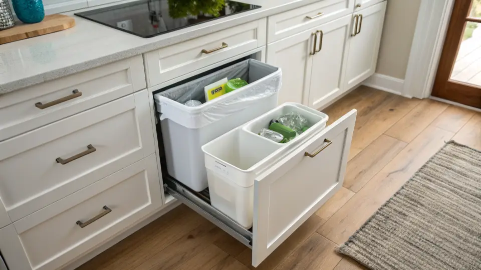 Illustration of a kitchen remodeling project
