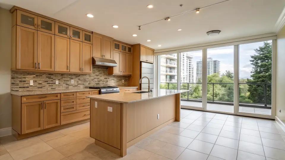 Illustration of a kitchen remodeling project