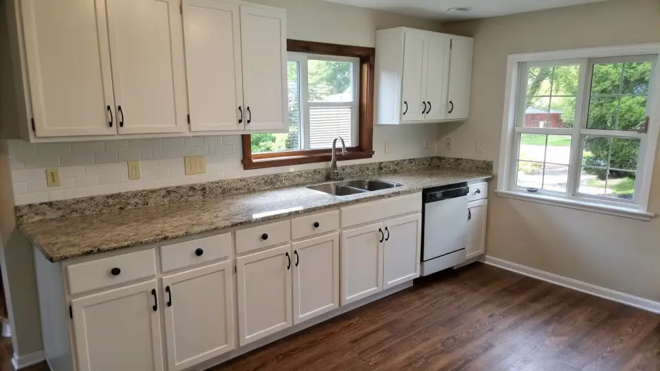 Illustration of a kitchen remodeling project