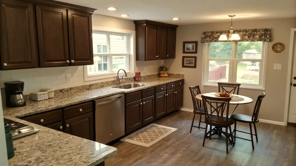 Illustration of a kitchen remodeling project