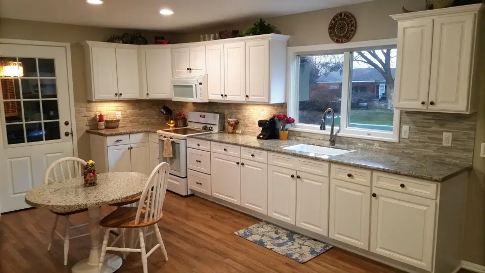 Illustration of a kitchen remodeling project