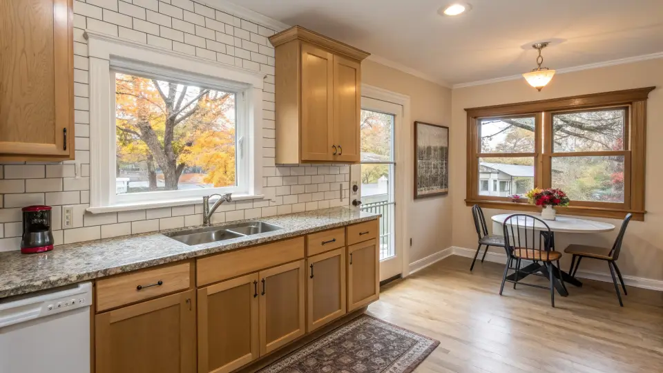 Illustration of a kitchen remodeling project