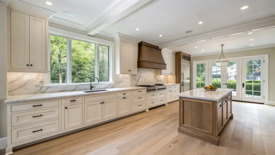 Illustration of a kitchen remodeling project