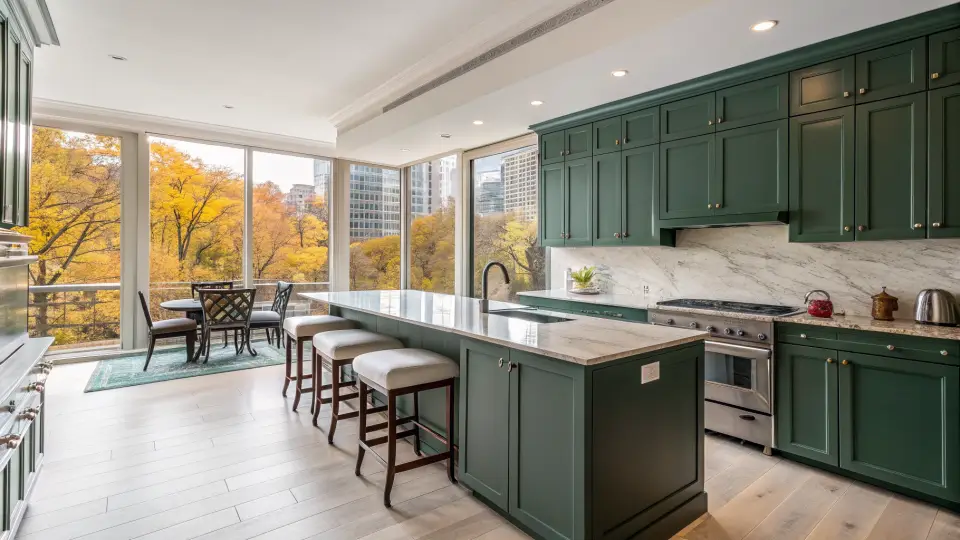 Illustration of a kitchen remodeling project