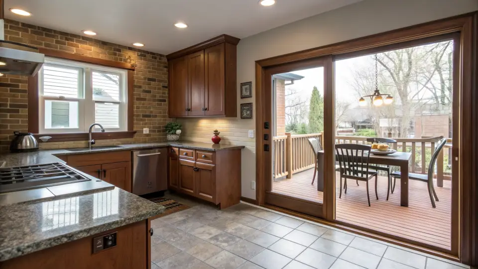 Illustration of a kitchen remodeling project