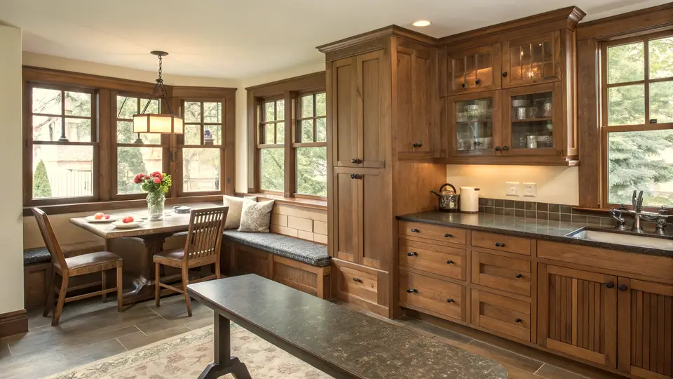 Illustration of a kitchen remodeling project