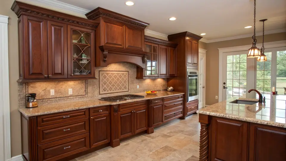 Illustration of a kitchen remodeling project