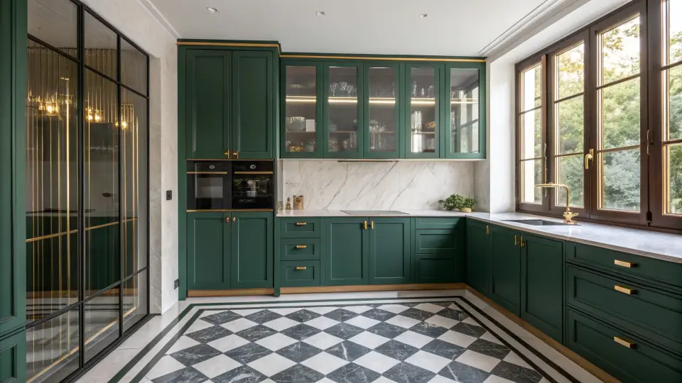 Illustration of a kitchen remodeling project