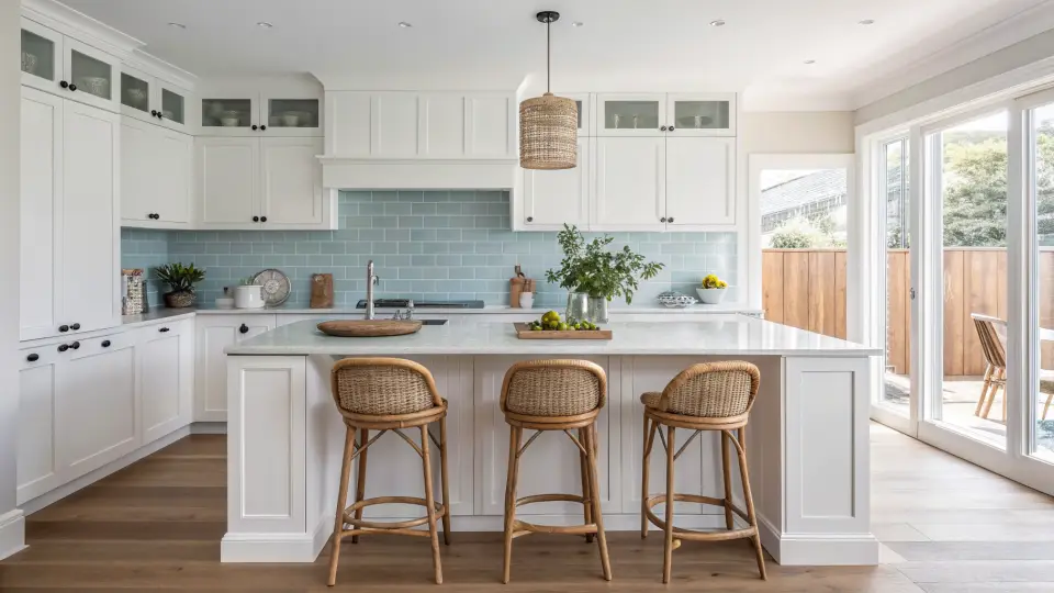 Illustration of a kitchen remodeling project
