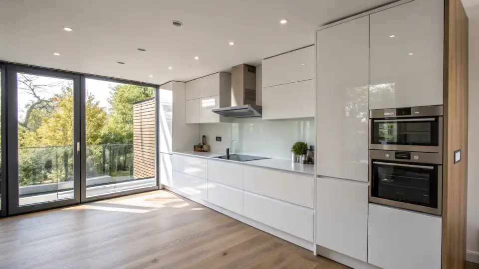 Illustration of a kitchen remodeling project