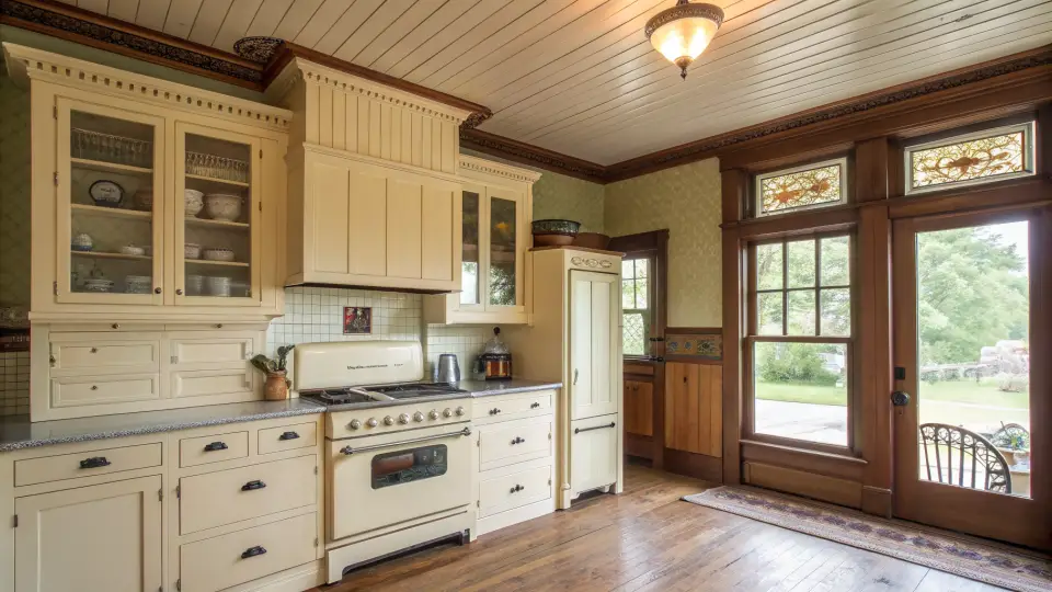 Illustration of a kitchen remodeling project